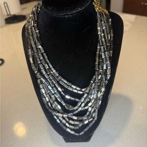 Elegant Multi-Strand Silver Necklace